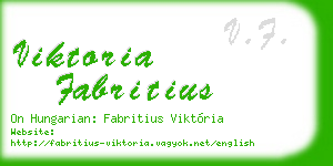 viktoria fabritius business card